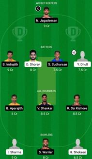 DEL vs TN Dream 11 prediction today, Grand League
